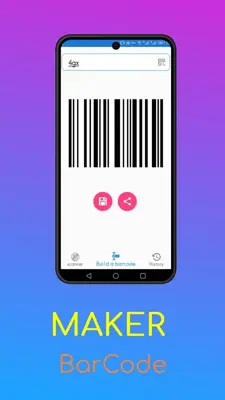 Build and scan barcodes|QR android App screenshot 1