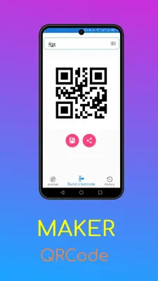 Build and scan barcodes|QR android App screenshot 2